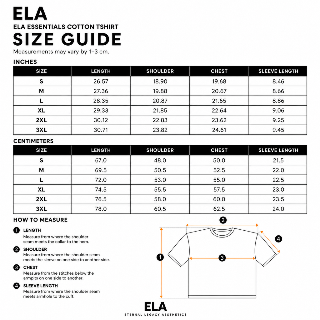 ELA ESSENTIALS COTTON T-SHIRT #001