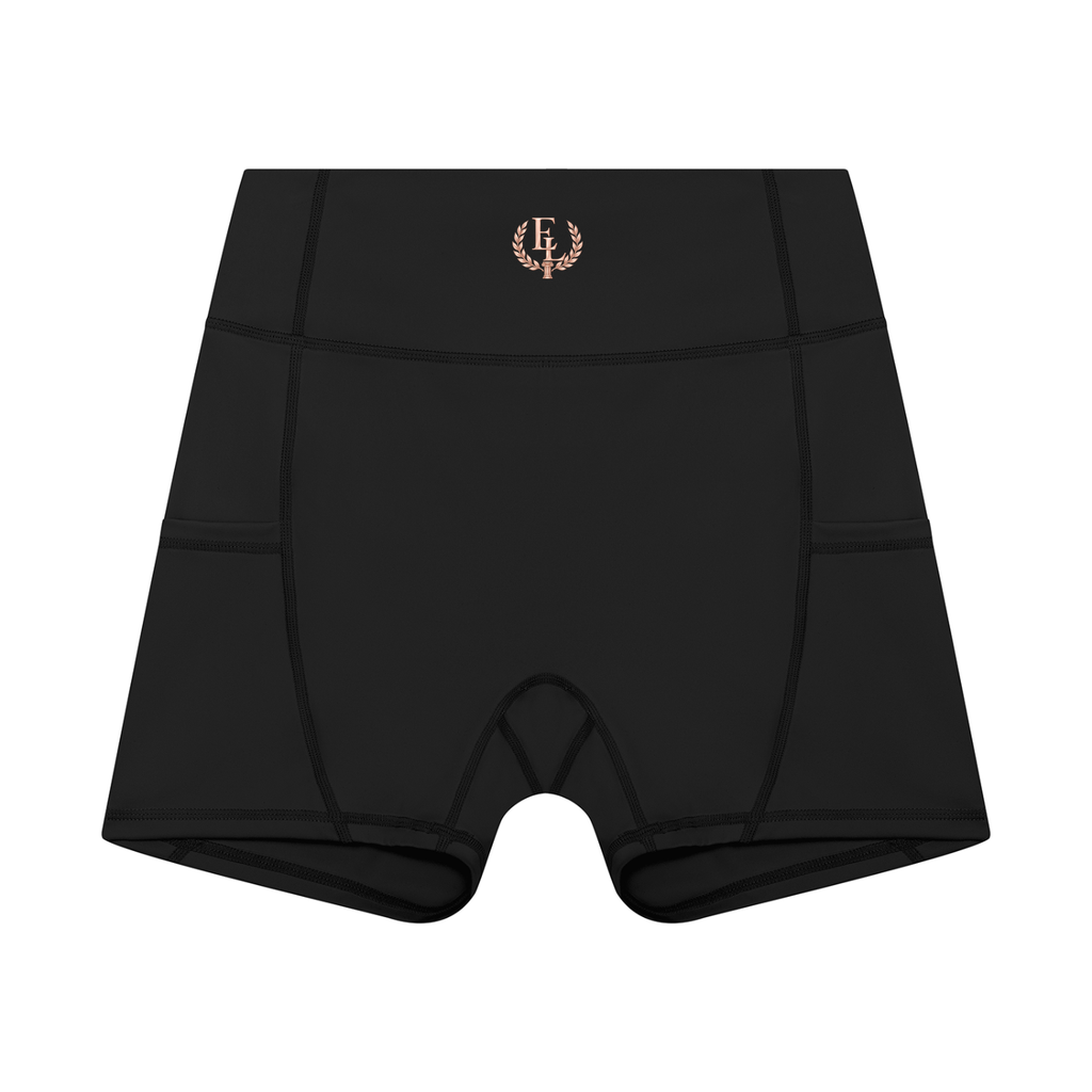 ELA ESSENTIALS WOMEN'S HIGH RISE POCKET YOGA SHORTS (ELA MOTION SET #01)