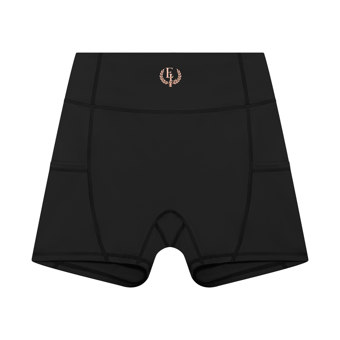 ELA ESSENTIALS WOMEN'S HIGH RISE POCKET YOGA SHORTS (ELA MOTION SET #01)