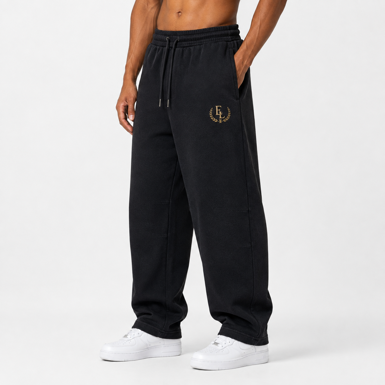ELA ESSENTIALS VINTAGE BARREL LEG SWEATPANTS #001