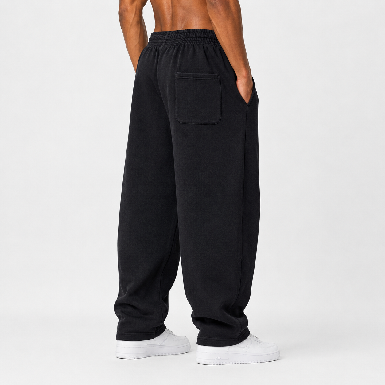 ELA ESSENTIALS VINTAGE BARREL LEG SWEATPANTS #001