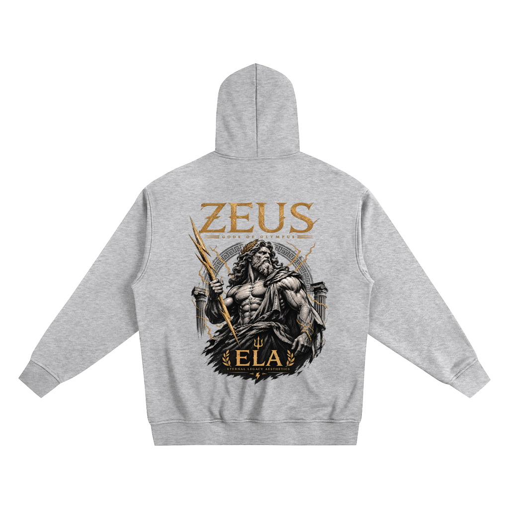 ELA GODS OF OLYMPUS ZEUS Vol. 01 HEAVYWEIGHT GRAPHIC ZIP-UP HOODIE