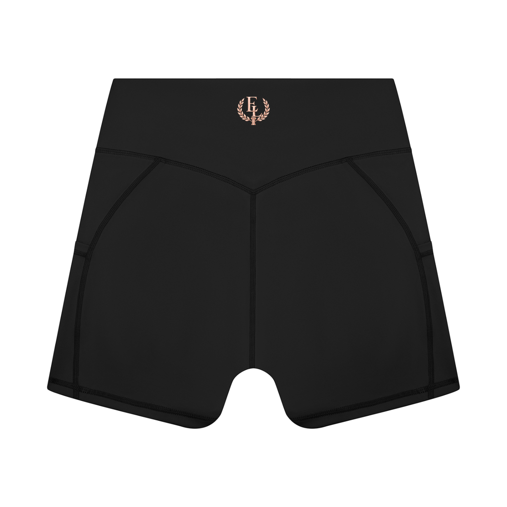 ELA ESSENTIALS WOMEN'S HIGH RISE POCKET YOGA SHORTS (ELA MOTION SET #01)